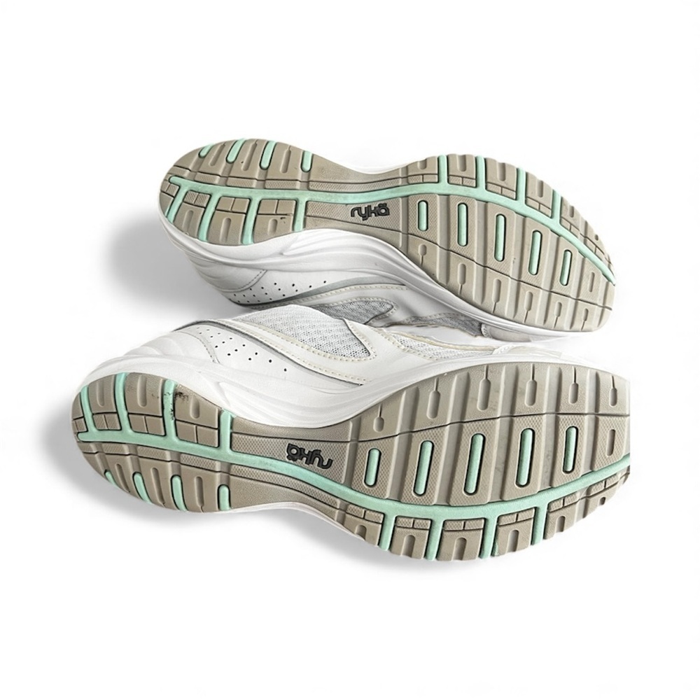 Ryka Women's Athletic Shoes in White and Teal - Picture 3 of 7